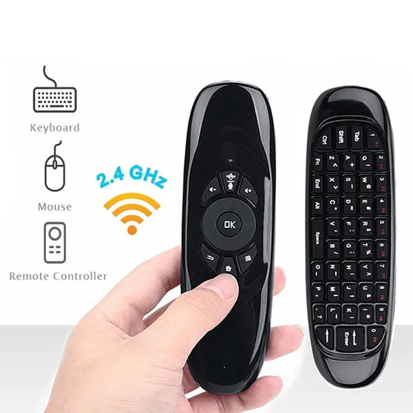 Control Smart Tv Air Mouse Teclado Luces Control Televisor Escribe Fácil Canales y Búsqueda
